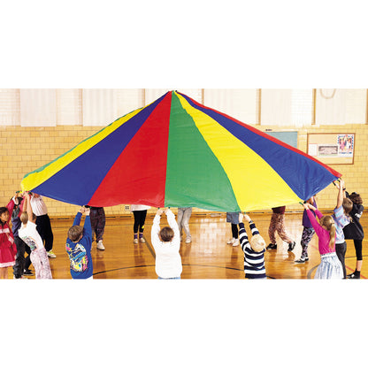 Martin Sports Multi-Color Parachute, 24' Diameter with 20 Handles for Outdoor Play