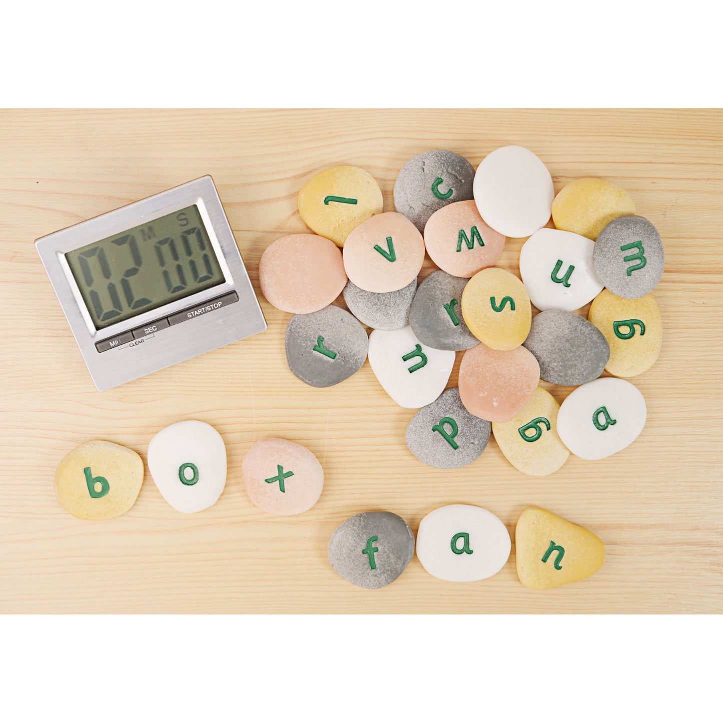 Yellow Door Alphabet Pebbles - Word-Building Set - Multicolor