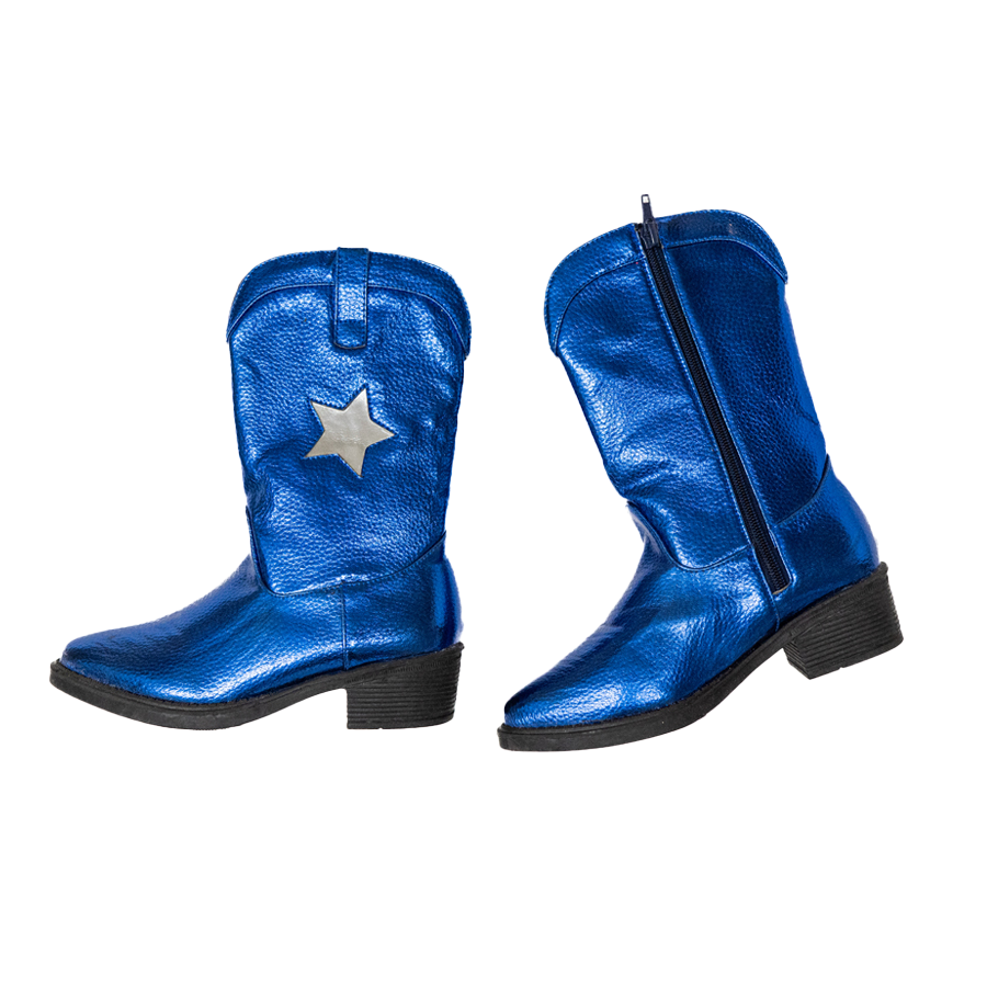 CHILD PREMIUM BLUE METALLIC BOOTS - SIZE 11/12