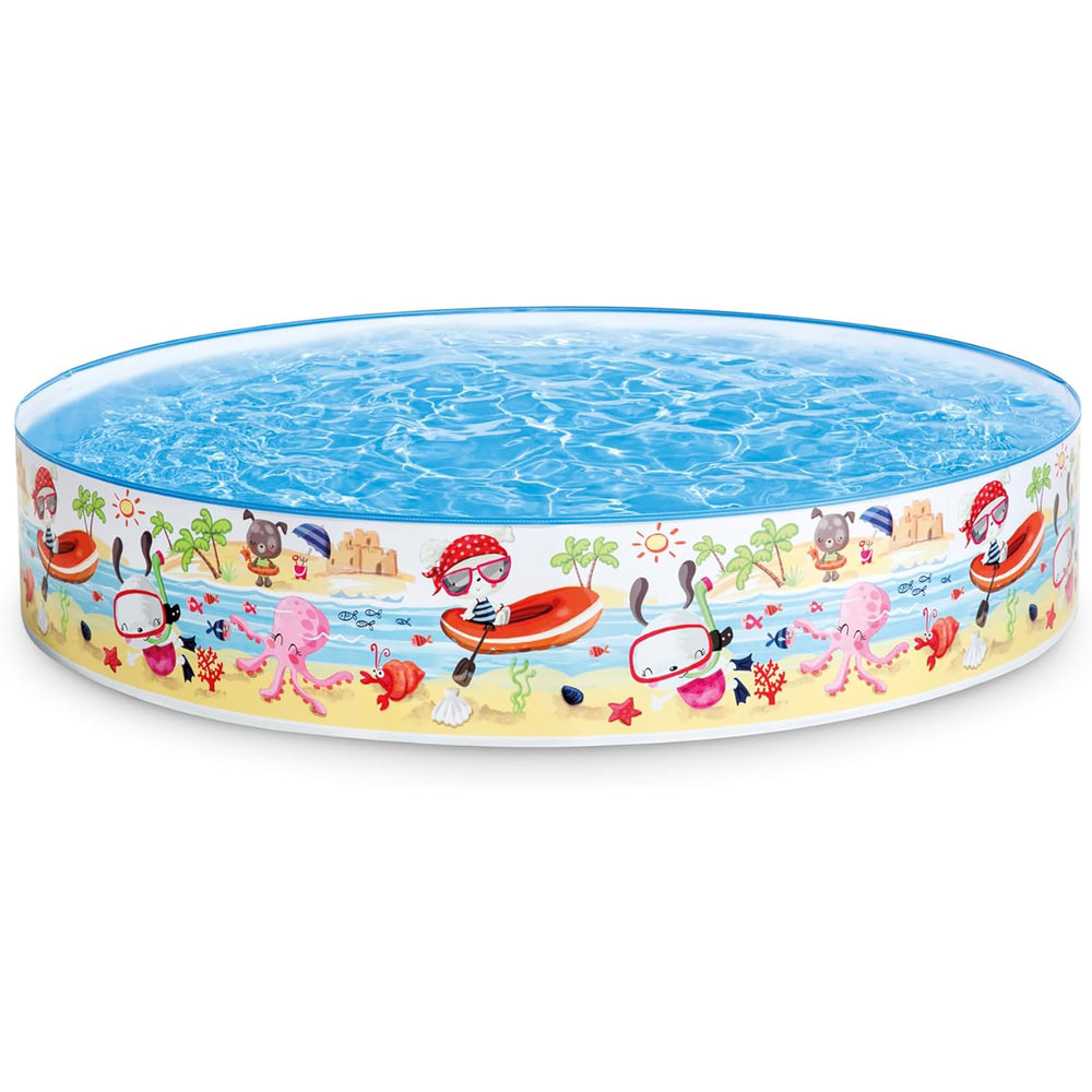 Intex Snapset Pool - Fun at The Beach, 5'x10', with Snorkel Pattern