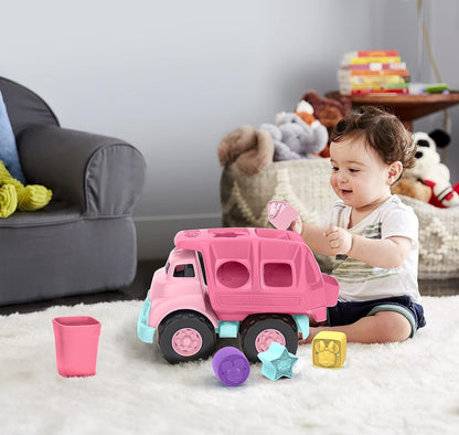 Green Toys Minnie Mouse Shape Sorter Truck - Eco-Friendly, Pink