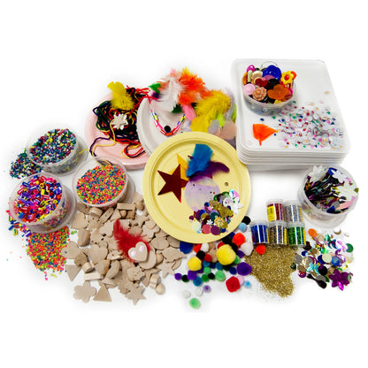 Hygloss Creative Collage Treasure Craft Box - Assorted Arts & Crafts Kit