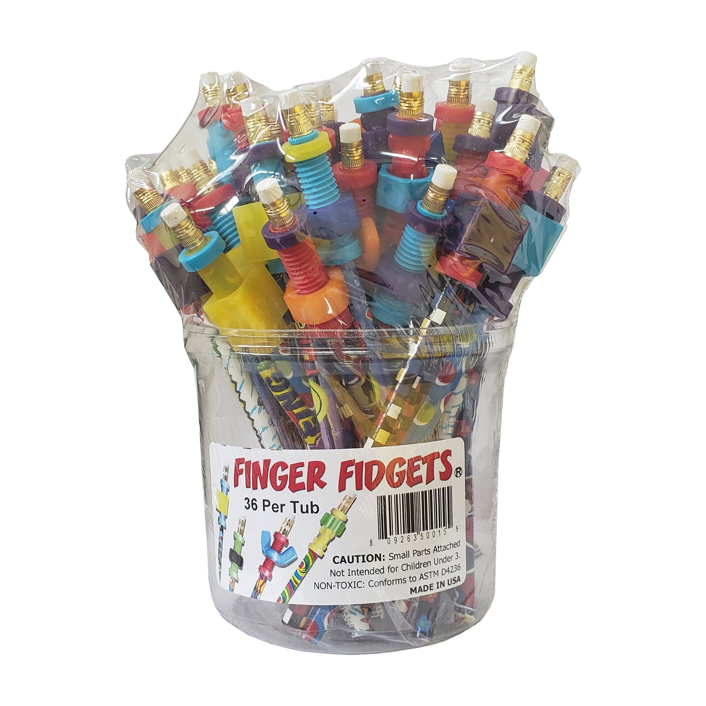 Musgrave Pencil Company Finger Fidget Pencils - Tub of 36