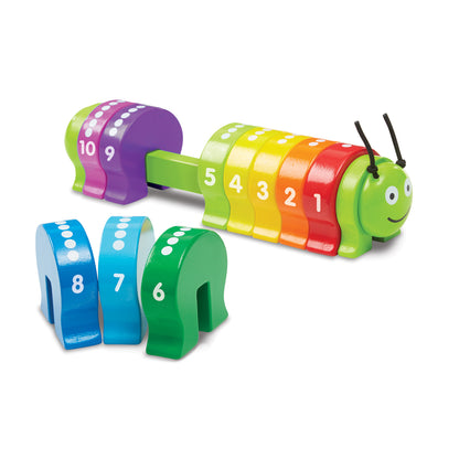 Melissa & Doug Counting Caterpillar - Colorful Number Sorting Wooden Toy