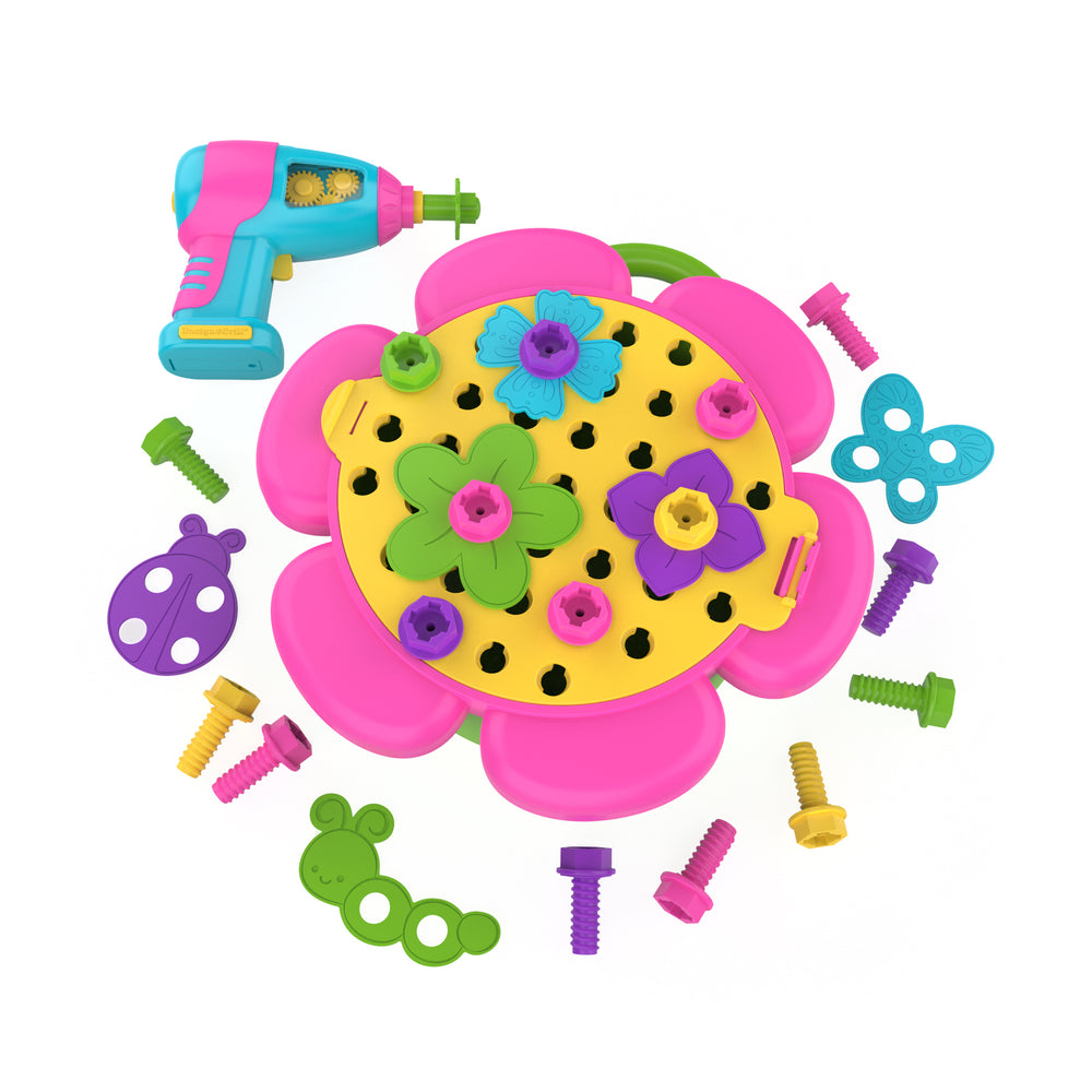 Educational Insights Design & Drill Flower Power Studio - Interactive STEM Toy