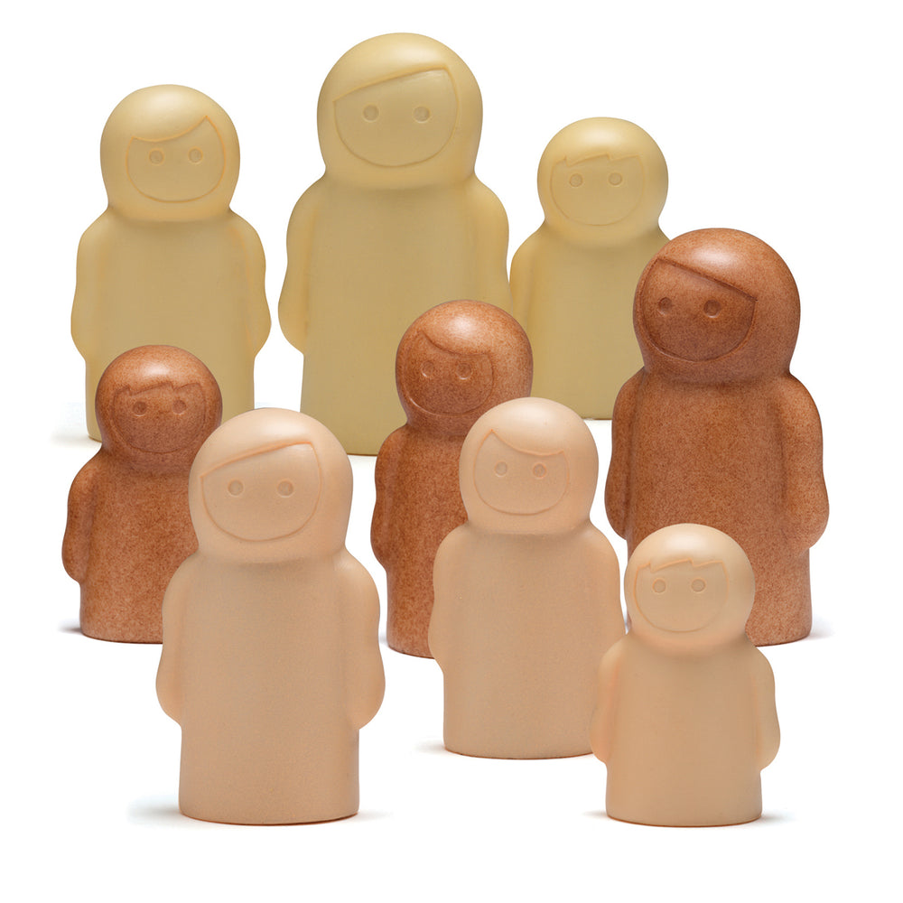 Yellow Door Little People Sensory Play Set ‚Äì 9 Stone Mix Figures