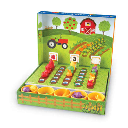 Learning Resources Veggie Farm Sorting Set - Educational Color & Counting Skills Game