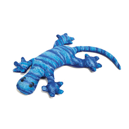 Manimo Sparkly Lycra Weighted Lizard Plush - Serene Blue