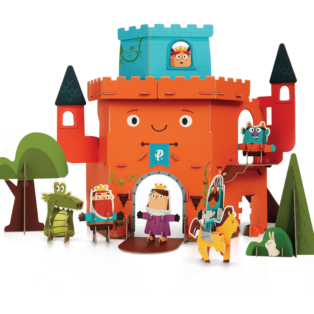 Curious Kingdom Castle Playset - Interactive AR-Enhanced Building Toy
