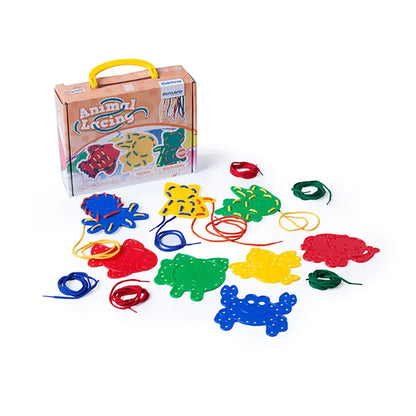 Miniland Animal Lacing - Educational Sewing and Drawing Toy