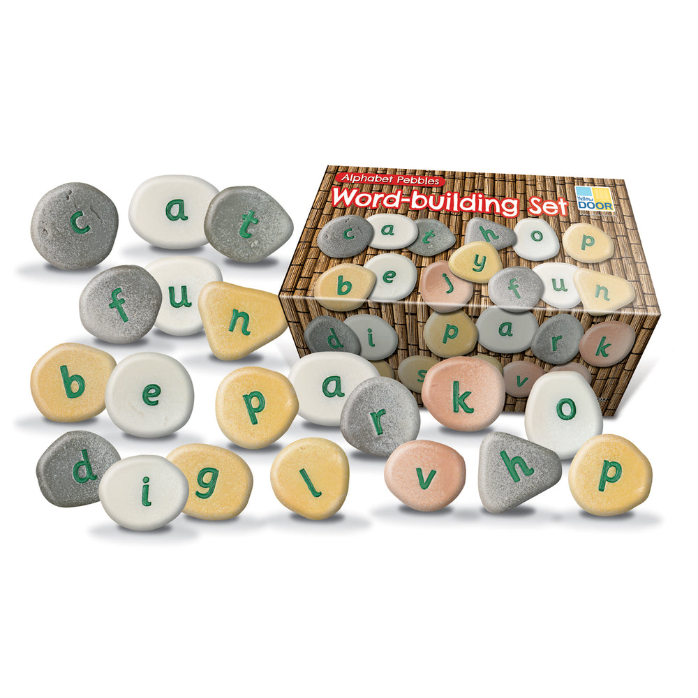 Yellow Door Alphabet Pebbles - Word-Building Set - Multicolor