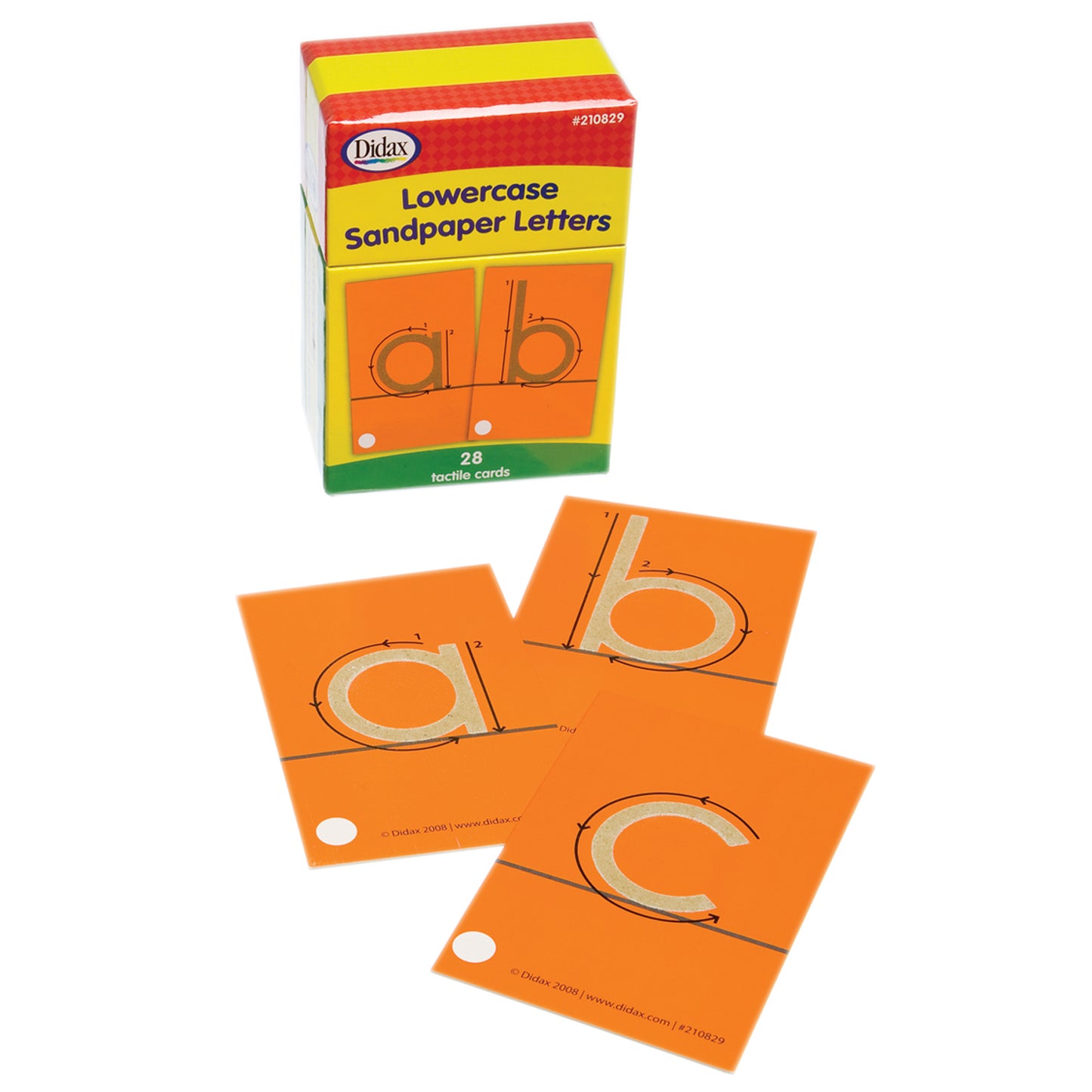 Didax Educational Tactile Sandpaper Lowercase Letters - Learning Tool