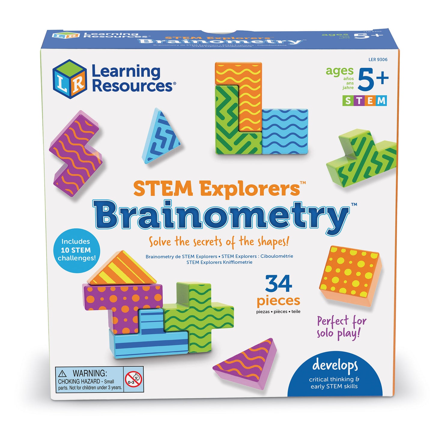 Learning Resources STEM Explorers Brainometry - Educational Geometry and Sorting Challenges