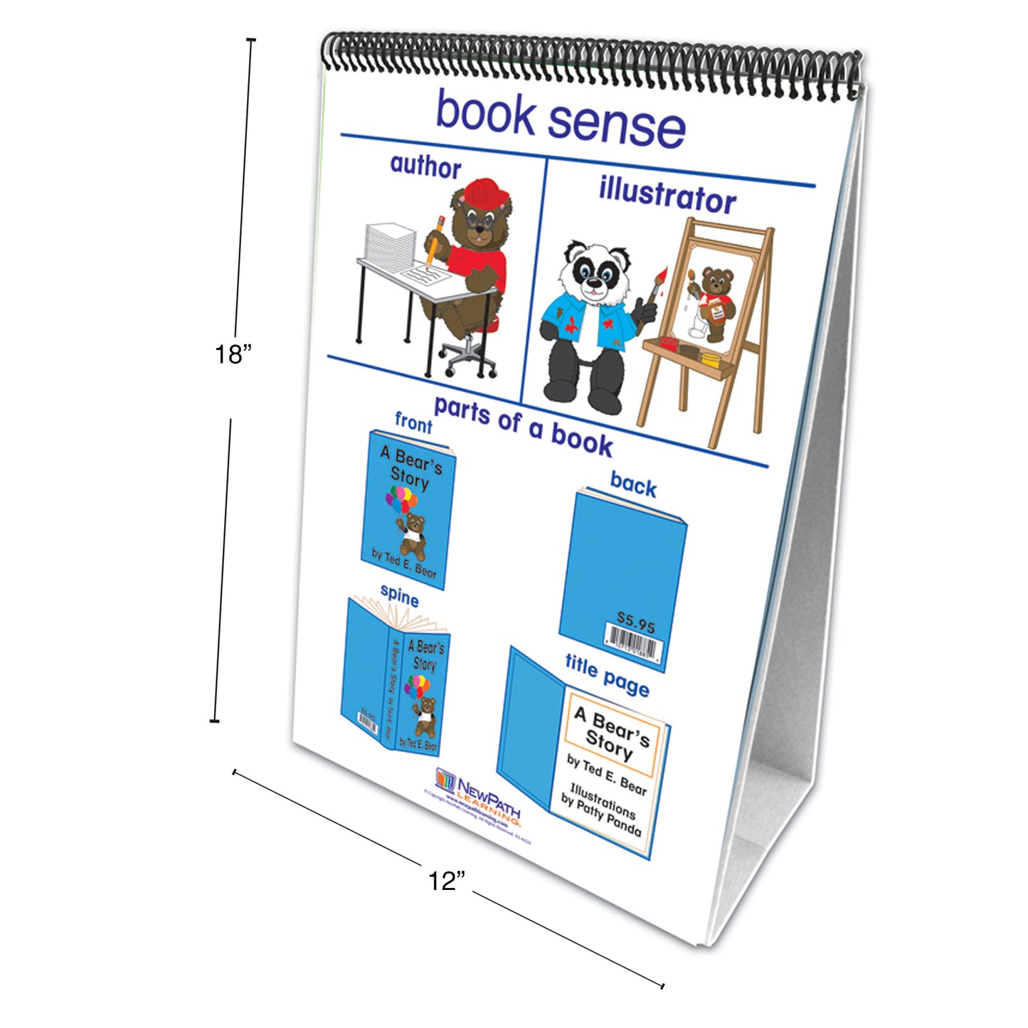 NewPath Learning English Language Arts Flip Chart - Reading Readiness - Grades K-1