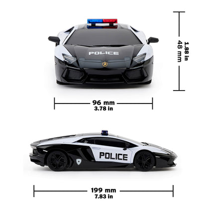 CMJ RC Lamborghini Twin Pack - Sián & Aventador Police - 1:24 Scale Remote Control Cars