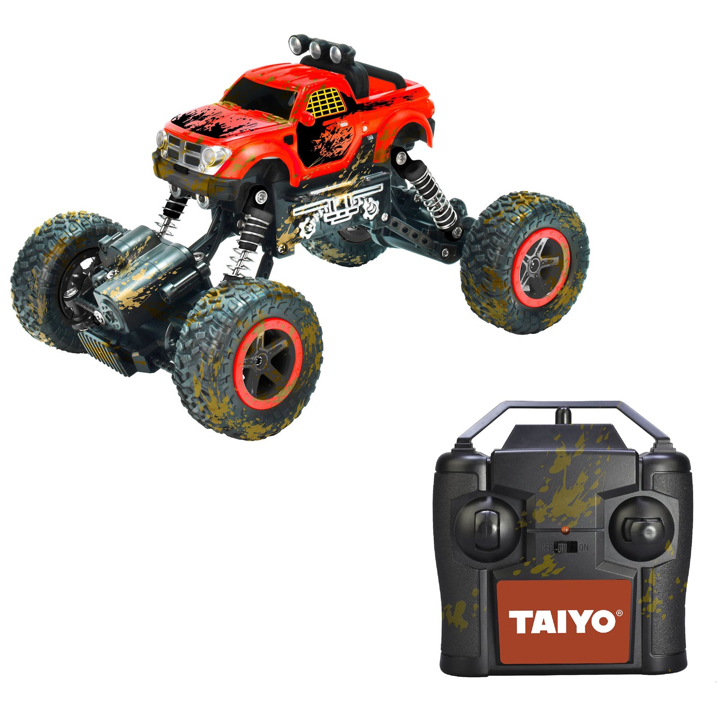 Taiyo Rock Crawler 1:18 Scale Radio Control Vehicle - Red