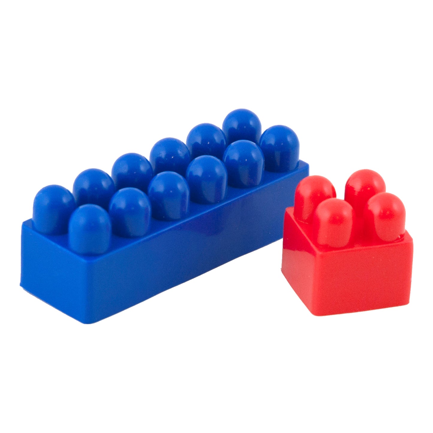 Miniland Educational 120-Piece Interlocking Plastic Blocks Set with Wheels