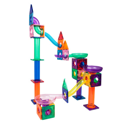 PicassoTiles 100-Piece Marble Run Building Set - Multicolor