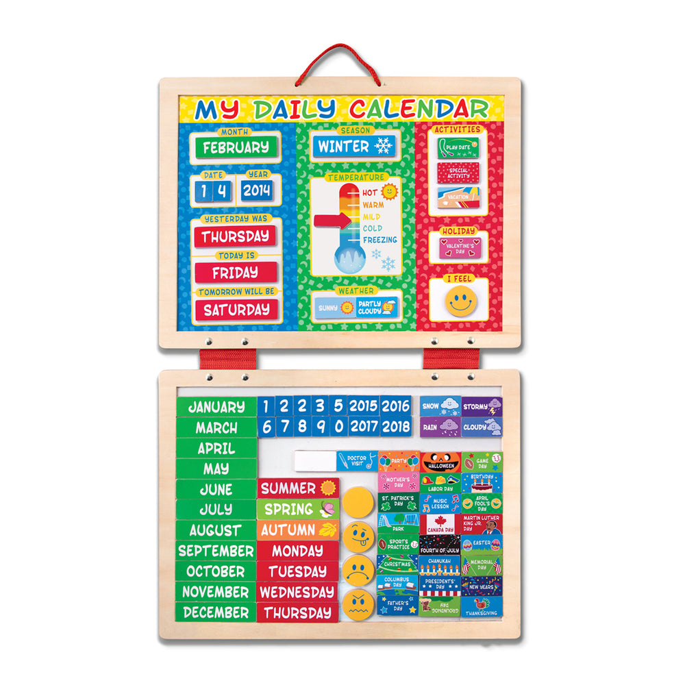 Melissa & Doug My First Daily Magnetic Calendar - Educational Toy for Kids
