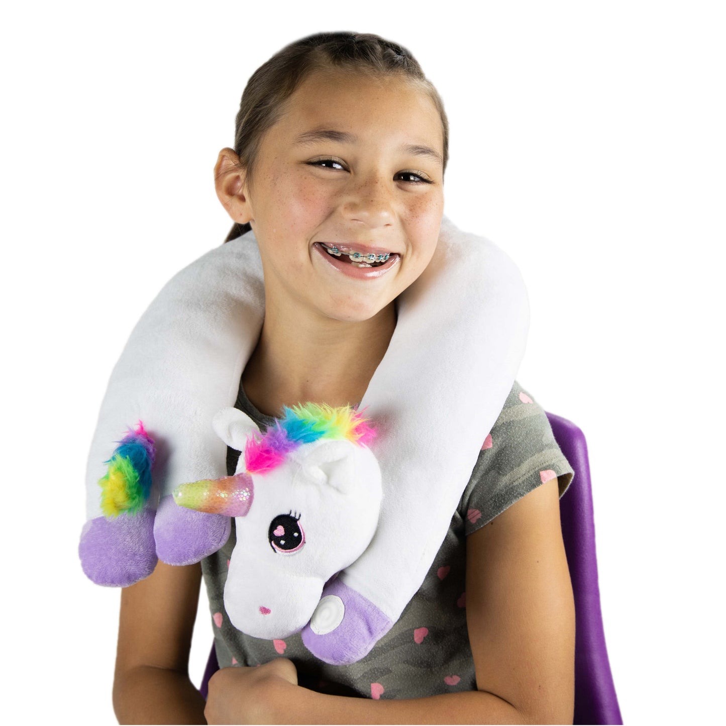 Bouncyband Unicorn Sensory Vibrating Neck Pillow