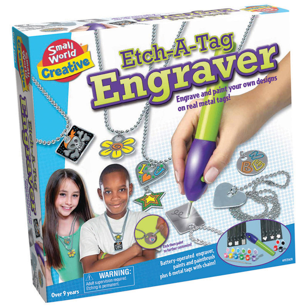 Small World Toys Creative Etch-a-Tag Engraver Craft Kit