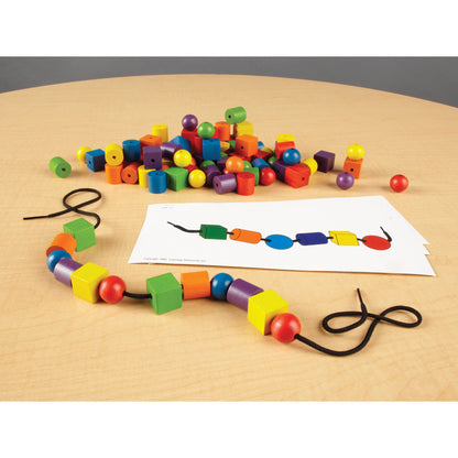 Learning Resources Beads and Pattern Cards Set - Educational Counting and Sorting Activity