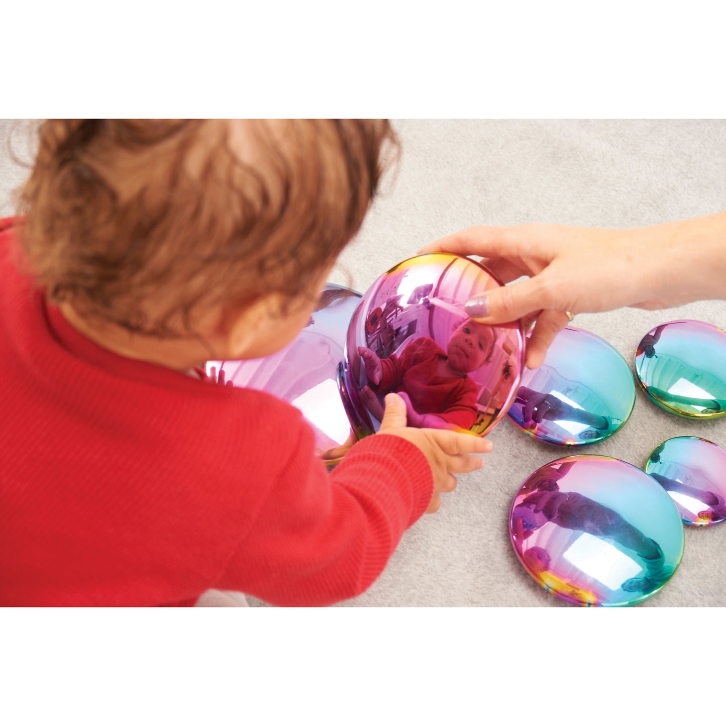 TickiT Sensory Reflective Buttons - Color Burst - Set of 7