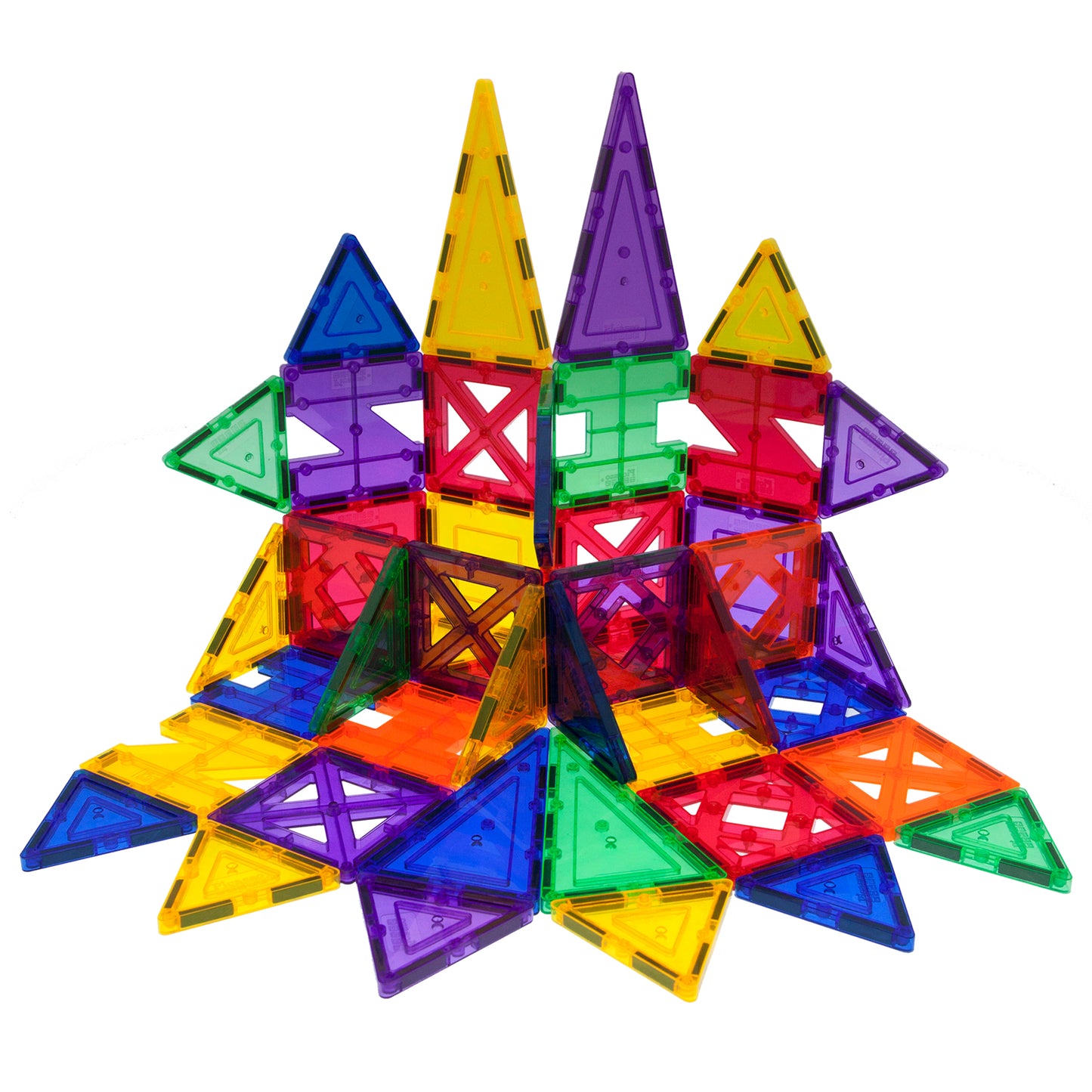 PicassoTiles Magnetic Building Tiles 82-Piece Creative Play Set
