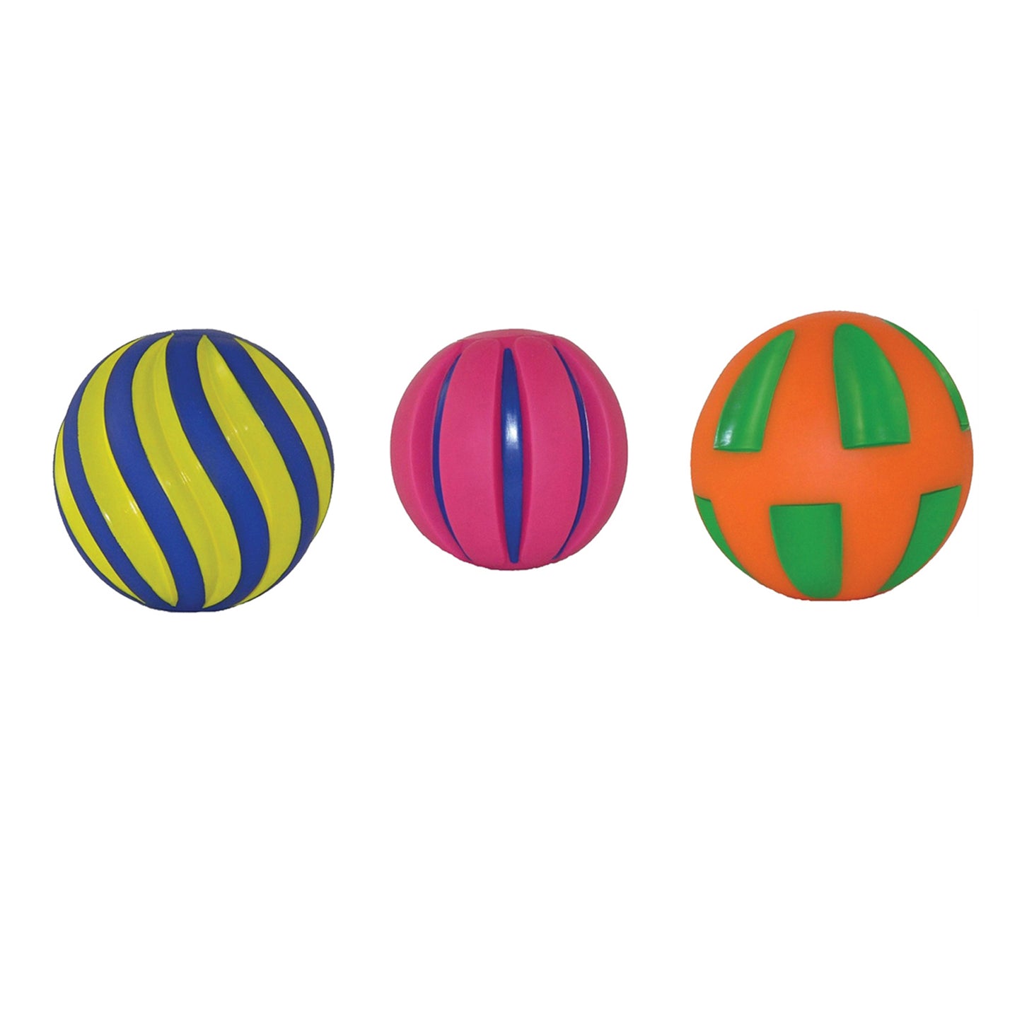 Get Ready Kids Multicolored Tactile Squeak Balls - Set of 6