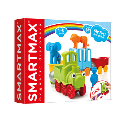 SmartMax My First Animal Train Magnetic Building Set - 22 Pieces