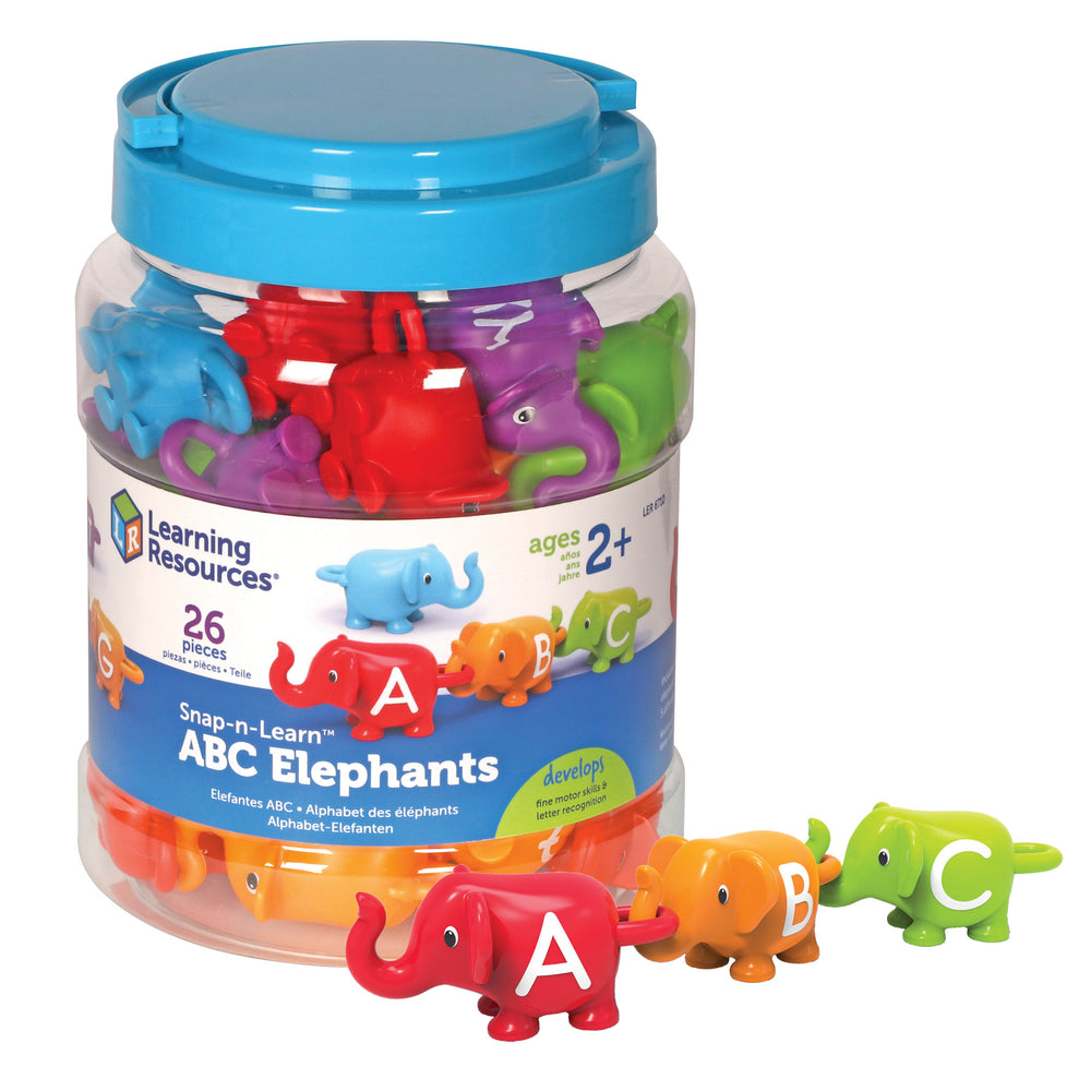 Learning Resources Snap-n-Learn ABC Elephants - Educational Alphabet Toy