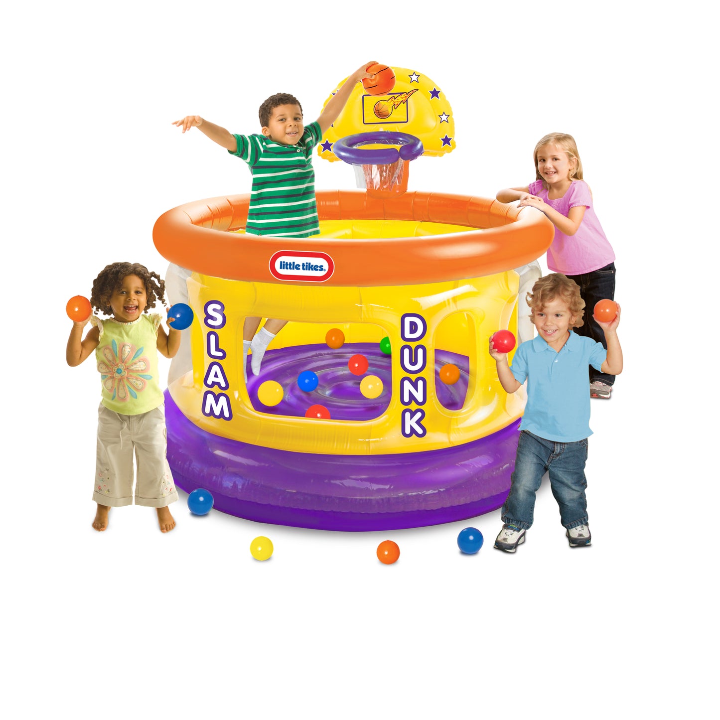 Little Tikes Slam Dunk Big Ball Pit | Inflatable Basketball Adventure