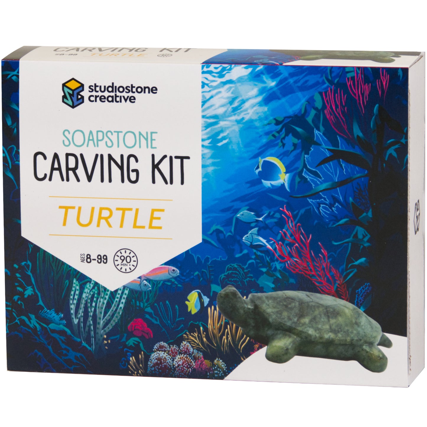 Studiostone Creative Turtle Soapstone Carving Kit - Complete Sculpting Set