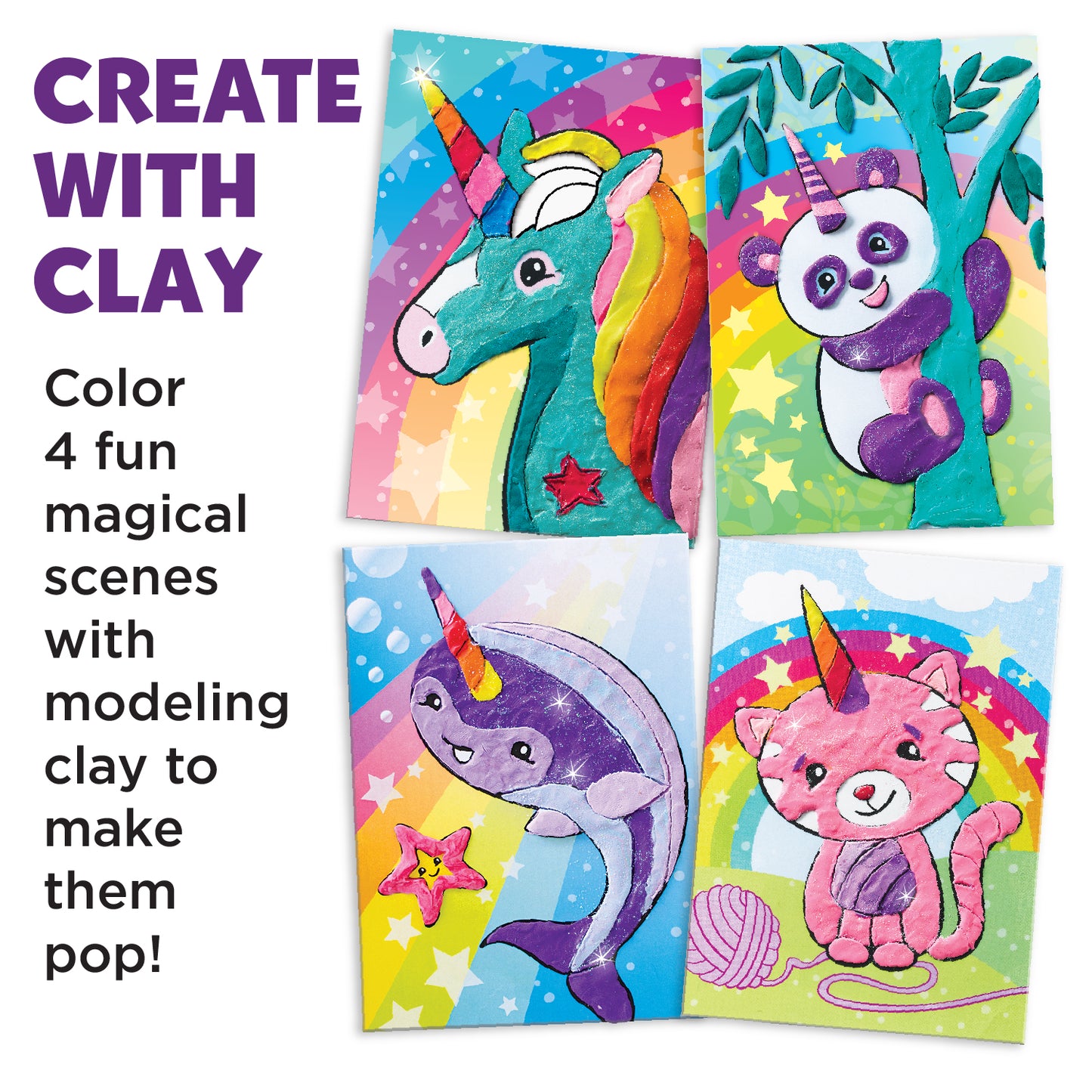 Faber-Castell Do Art Coloring with Clay - Unicorn and Friends Kit