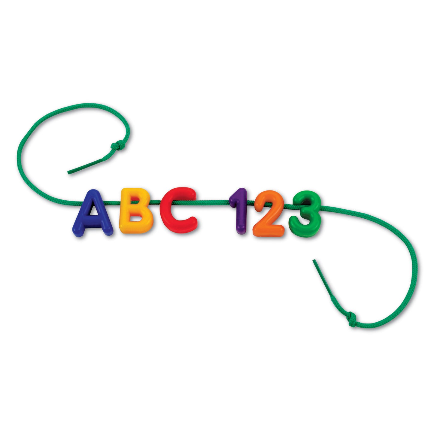 Learning Resources Alphabet Lacing Set - Uppercase Plastic Letters, 260 Pieces with 15 Laces