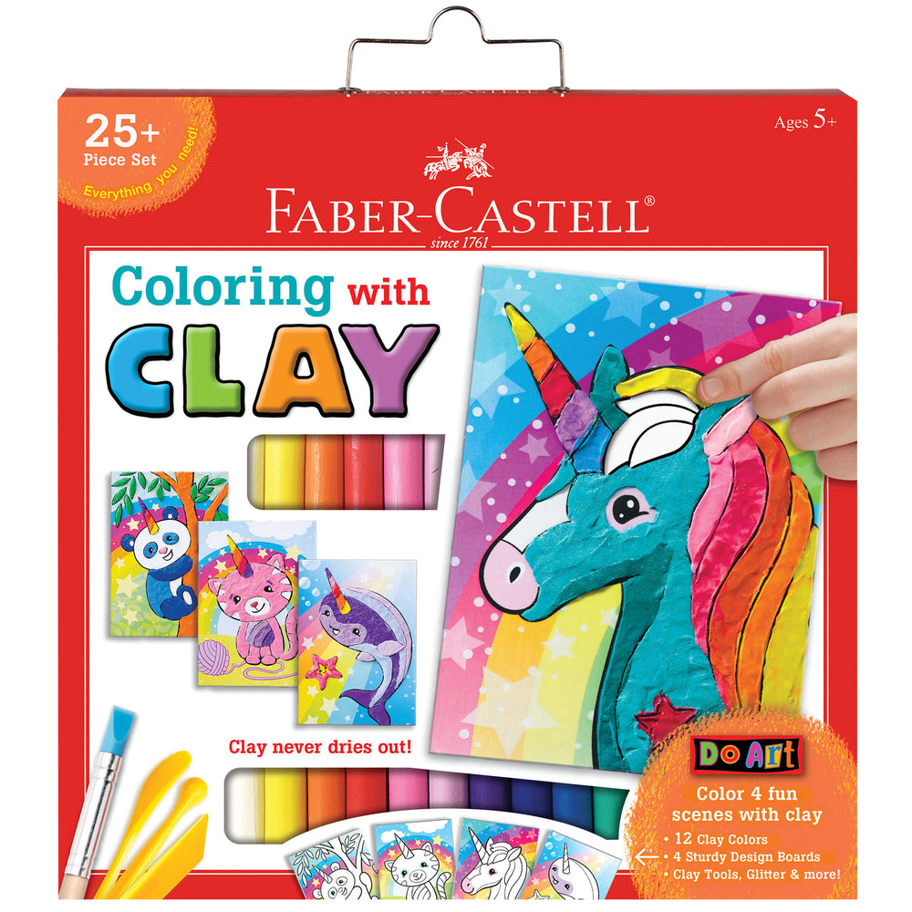 Faber-Castell Do Art Coloring with Clay - Unicorn and Friends Kit