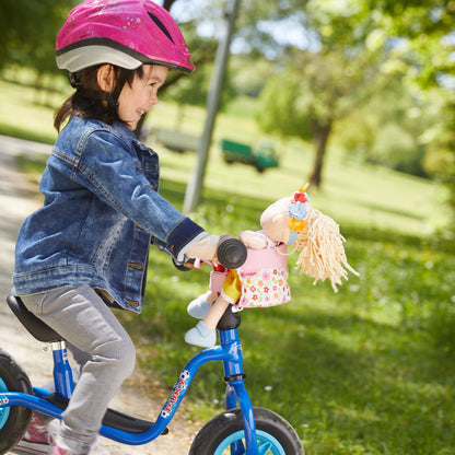 HABA Soft Doll's Bike Seat - Flower Meadow Design, Easy Attach