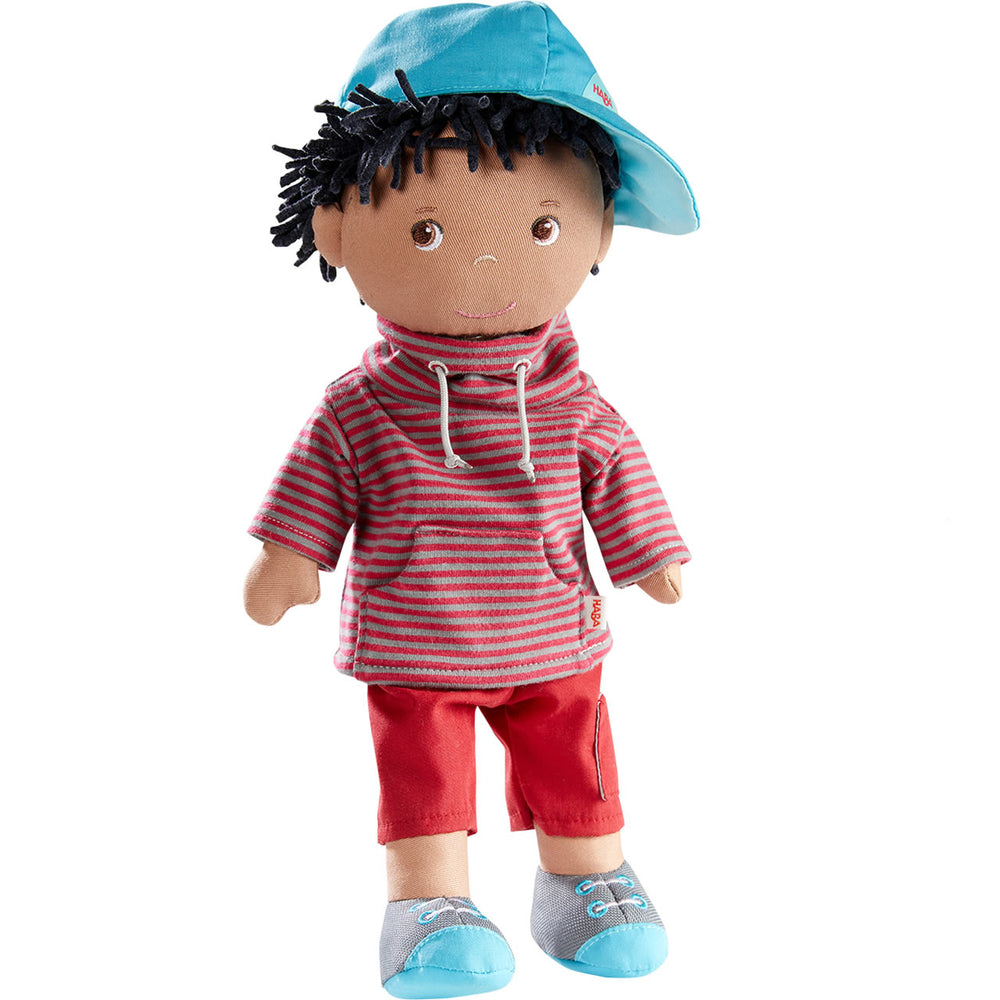 HABA William 12-inch Soft Boy Doll with Removable Outfit