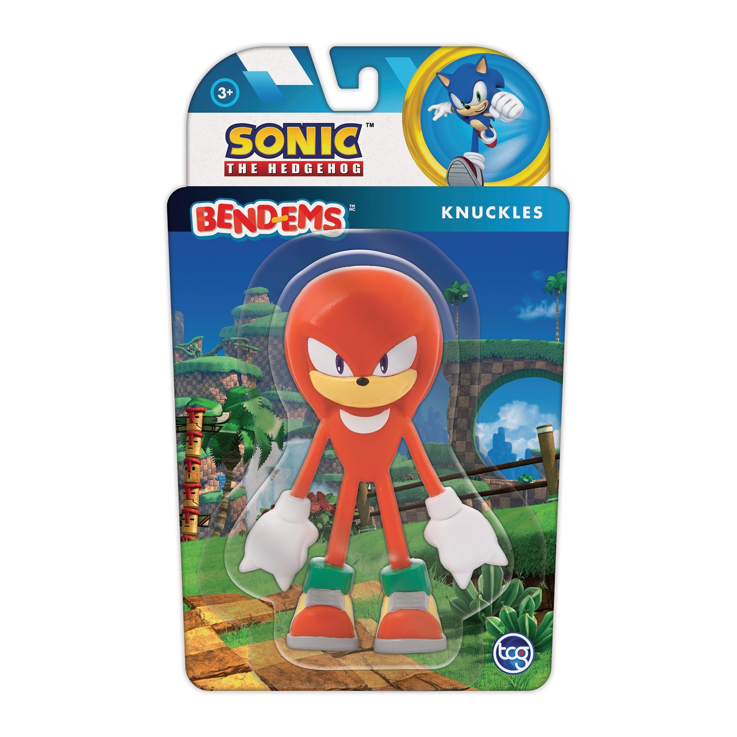 Bend-Ems Sonic The Hedgehog 5" Collectible Figure - Knuckles