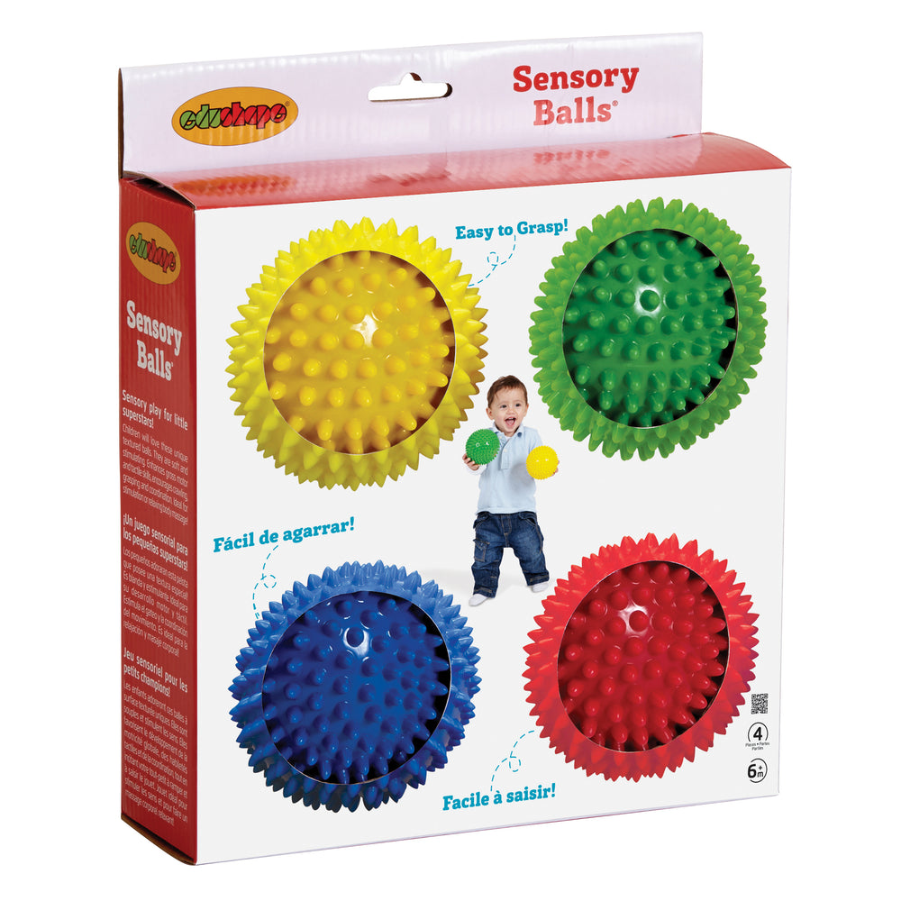 Edushape Sensory Opaque Balls ‚Äì Colorful Textured Set for Infants