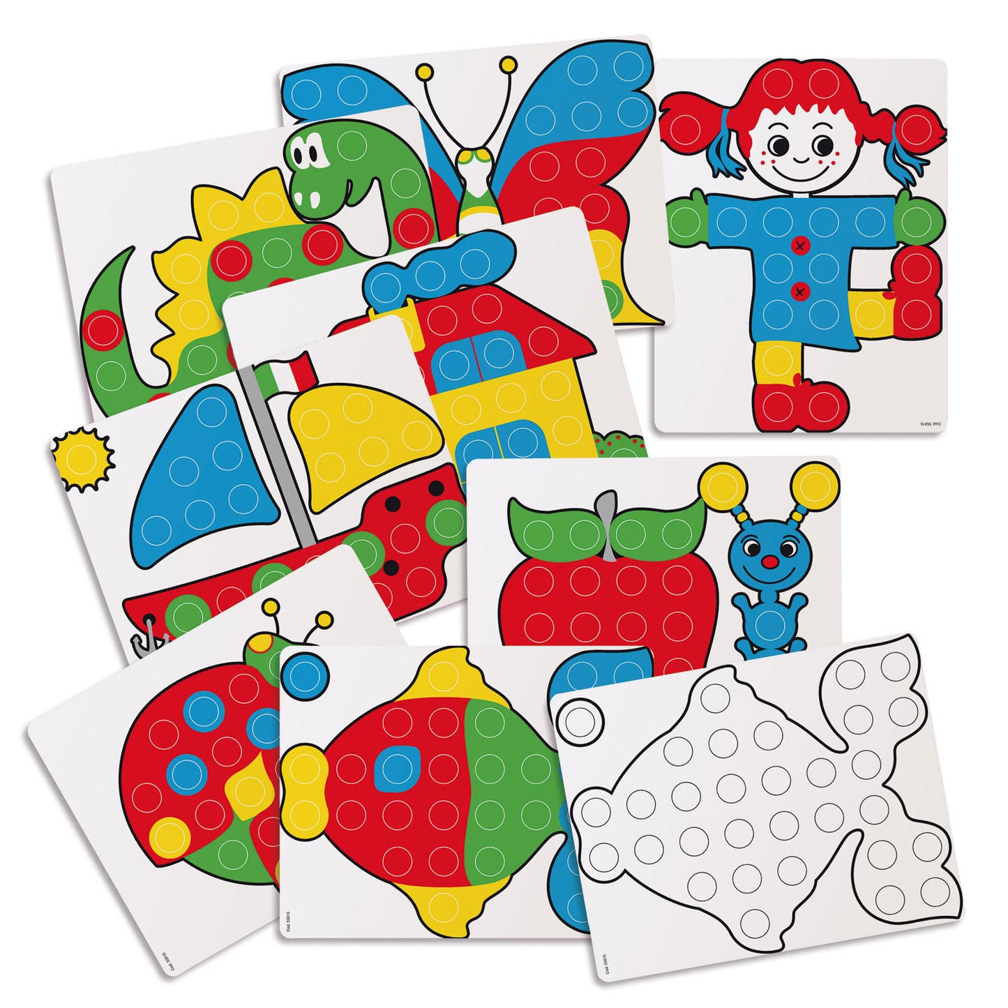 Quercetti FantaColor Junior Starter Mosaic Pegboard Set