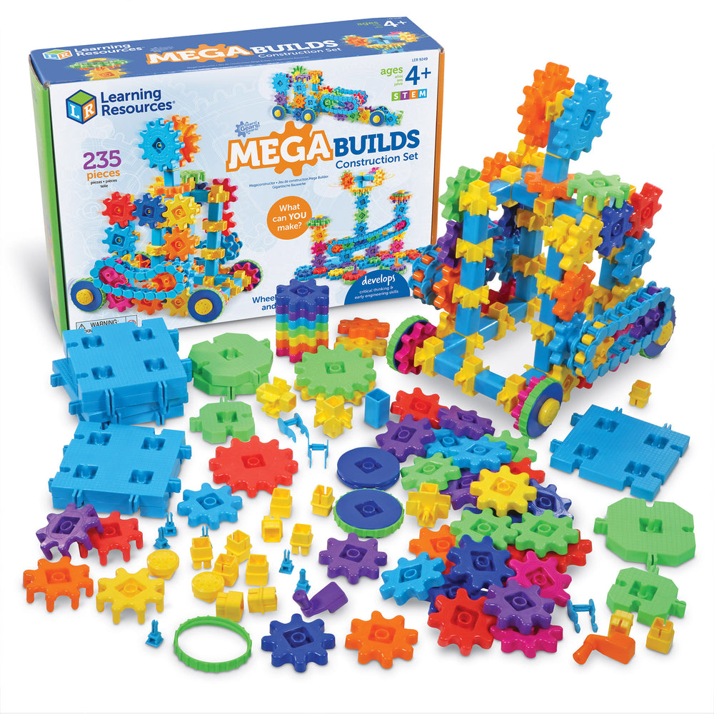 Learning Resources Gears! Gears! Gears! Mega Makers 235-Piece STEM Building Set