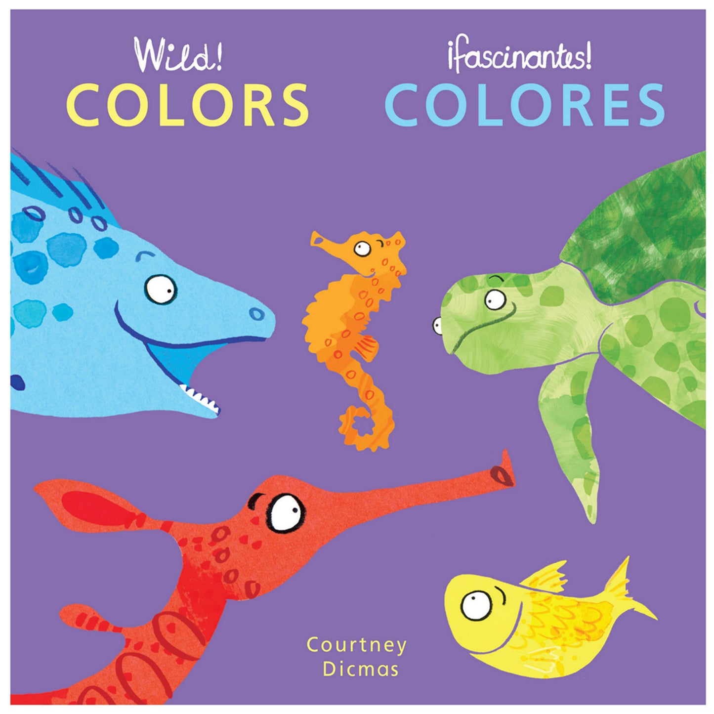 Wild! Concepts Bilingual Board Book Set by Courtney Dicmas, Set of 4