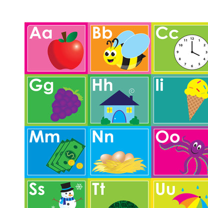 Ashley Productions Smart Poly ABC's Learning Placemat - 13" x 19" - Pack of 10