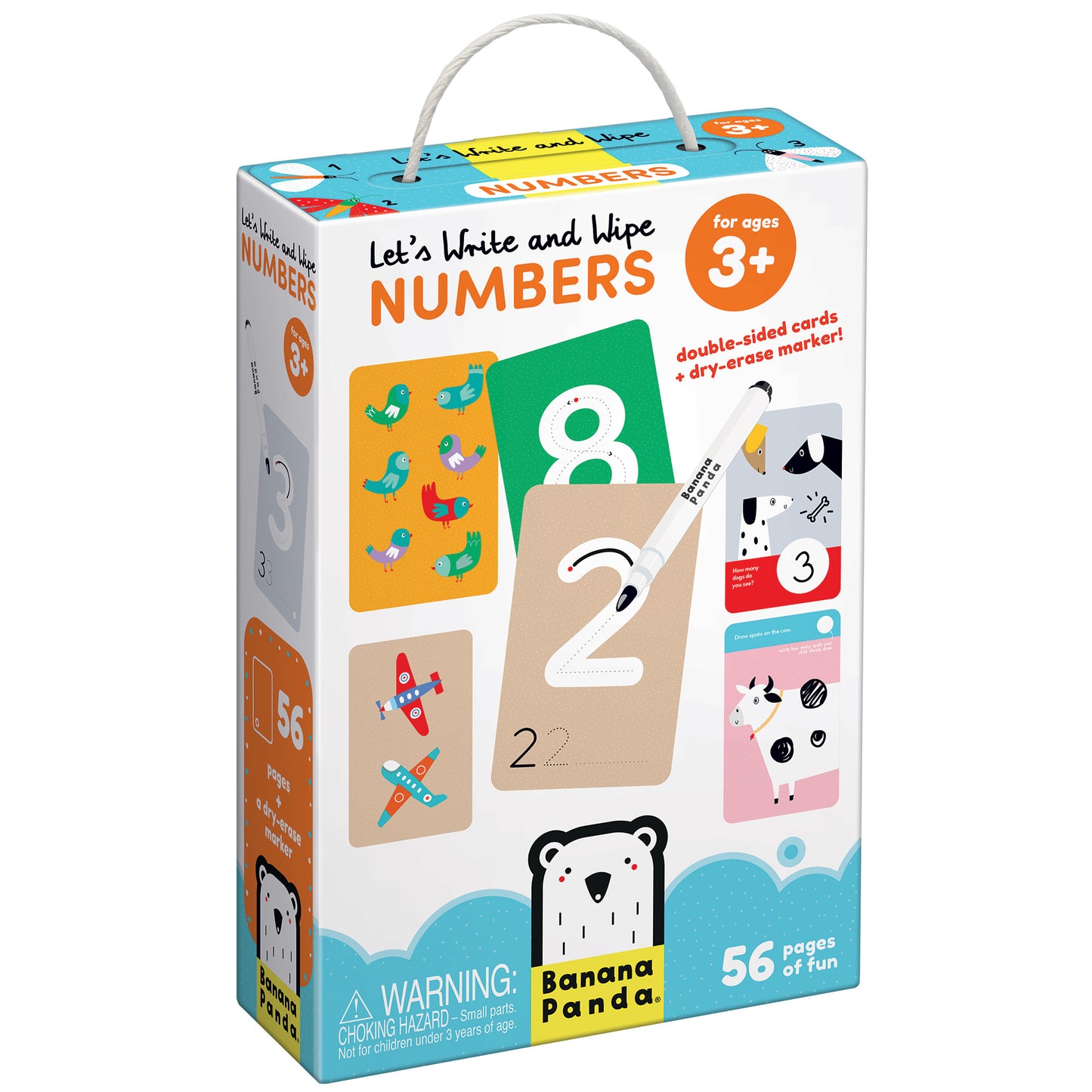 Banana Panda Let's Write and Wipe Numbers - Educational Learning Set