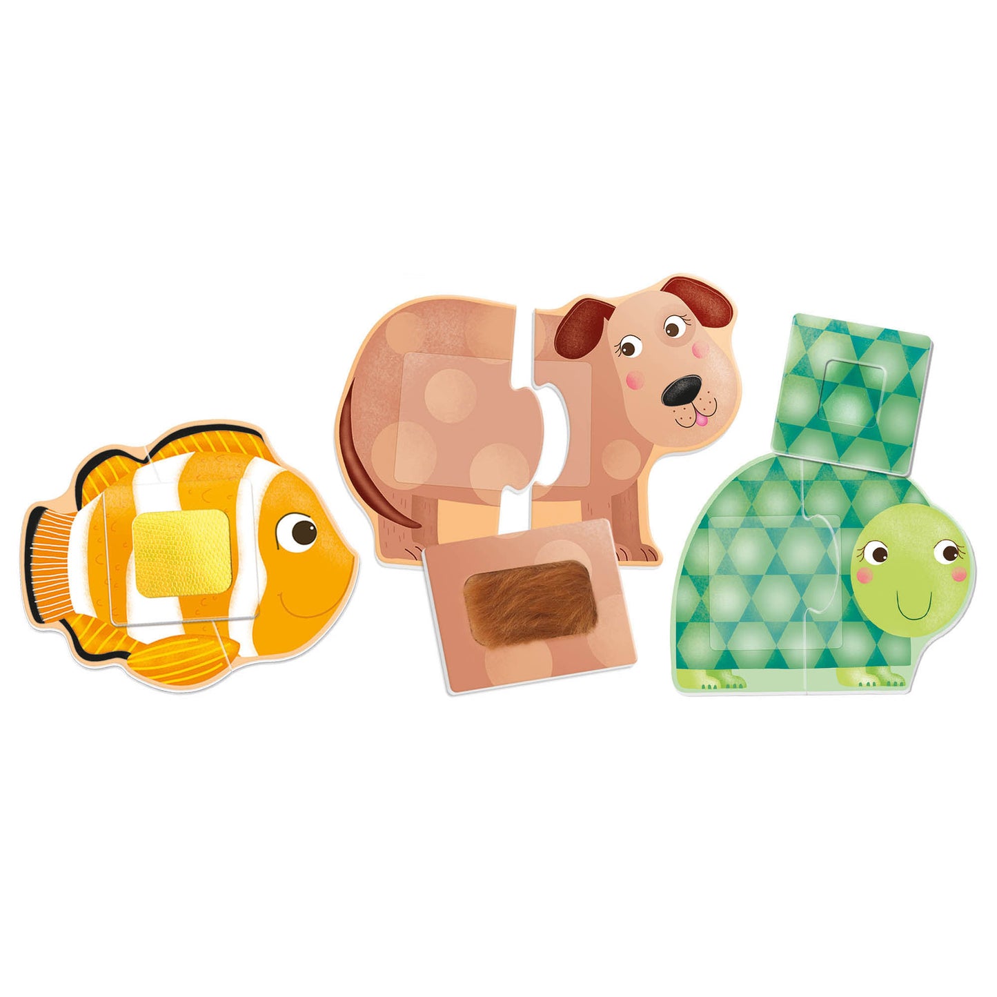 Headu Montessori Tactile Animals Puzzle - Sensory Exploration Toy