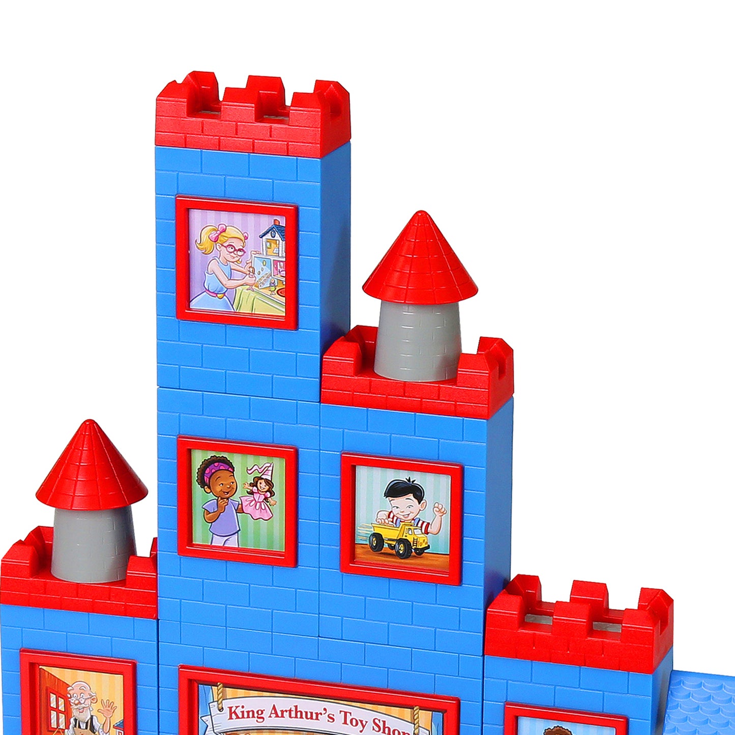 Popular Playthings Magville Castle 14-Piece Building Set for Toddlers