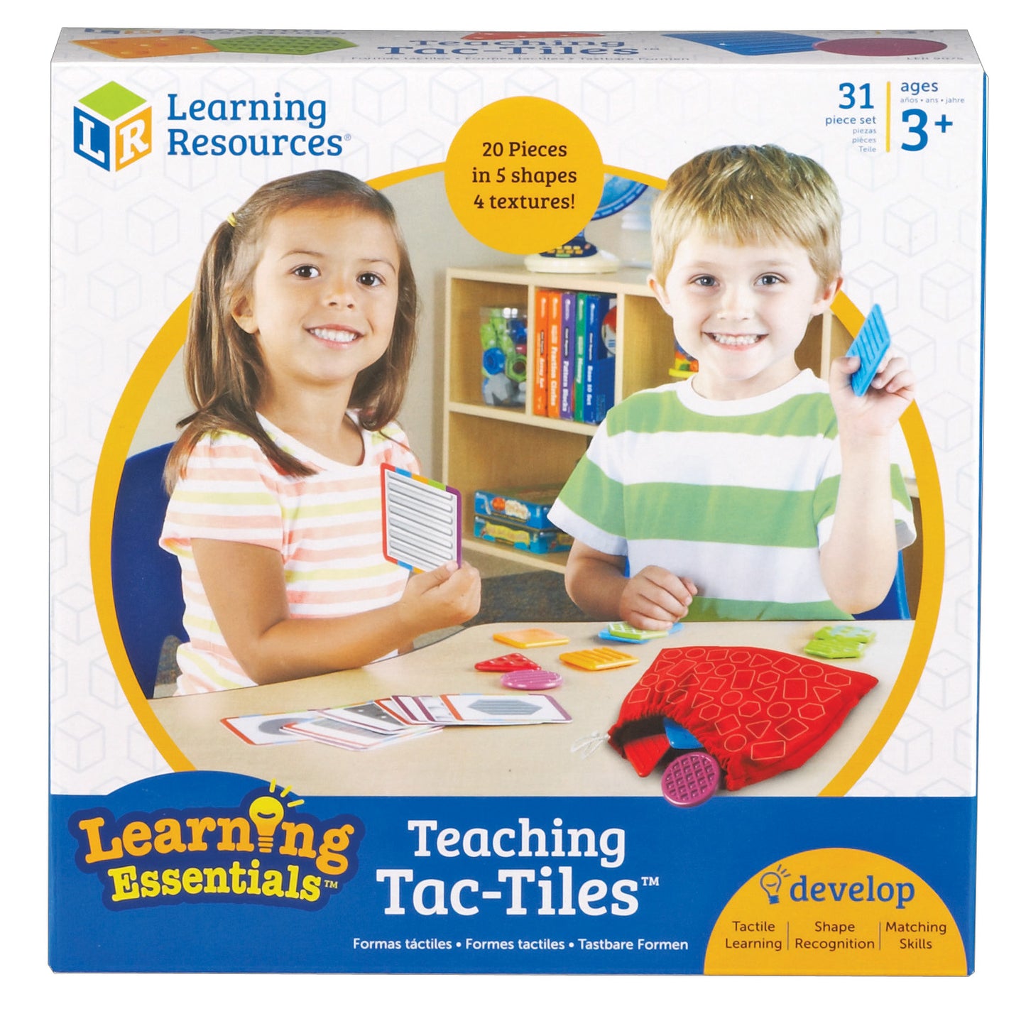 Learning Resources Teaching Tac-Tiles - Sensory Shape Matching Game