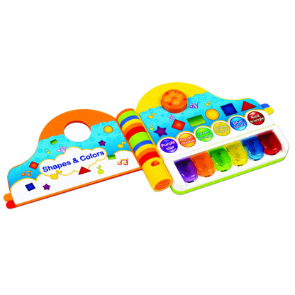 Small World Toys Musical Learning Library Piano-Shaped Book