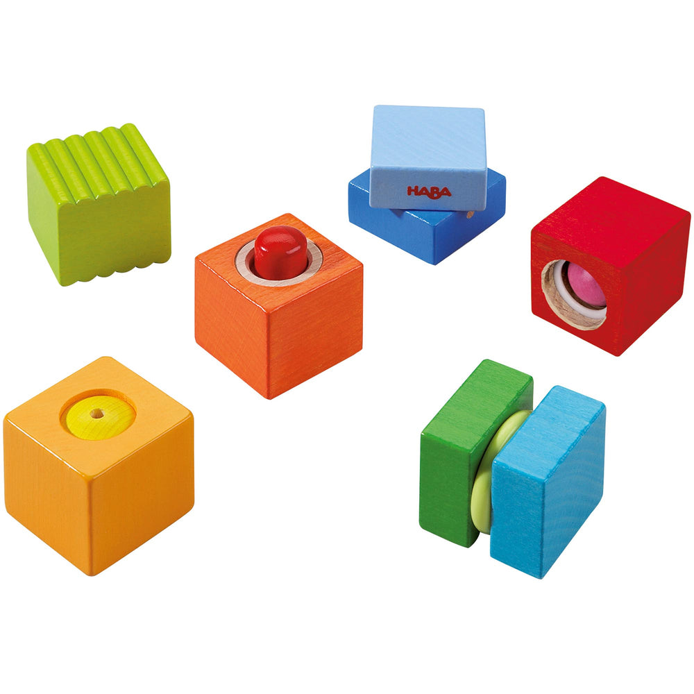 Fun with Sounds Wooden Discovery Blocks - Acoustic Sensory Toy